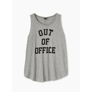Torrid Out of Office Gray Tank